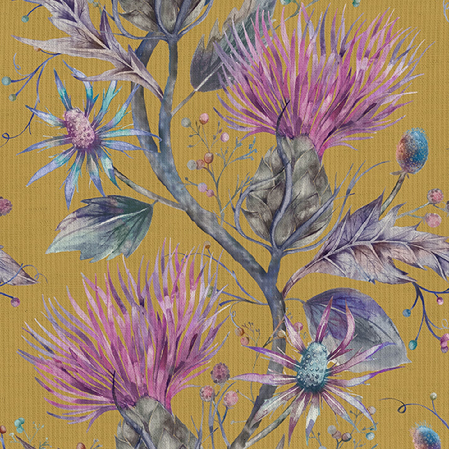 Varys 145Cm Fiona Fabric Metre - Citrine