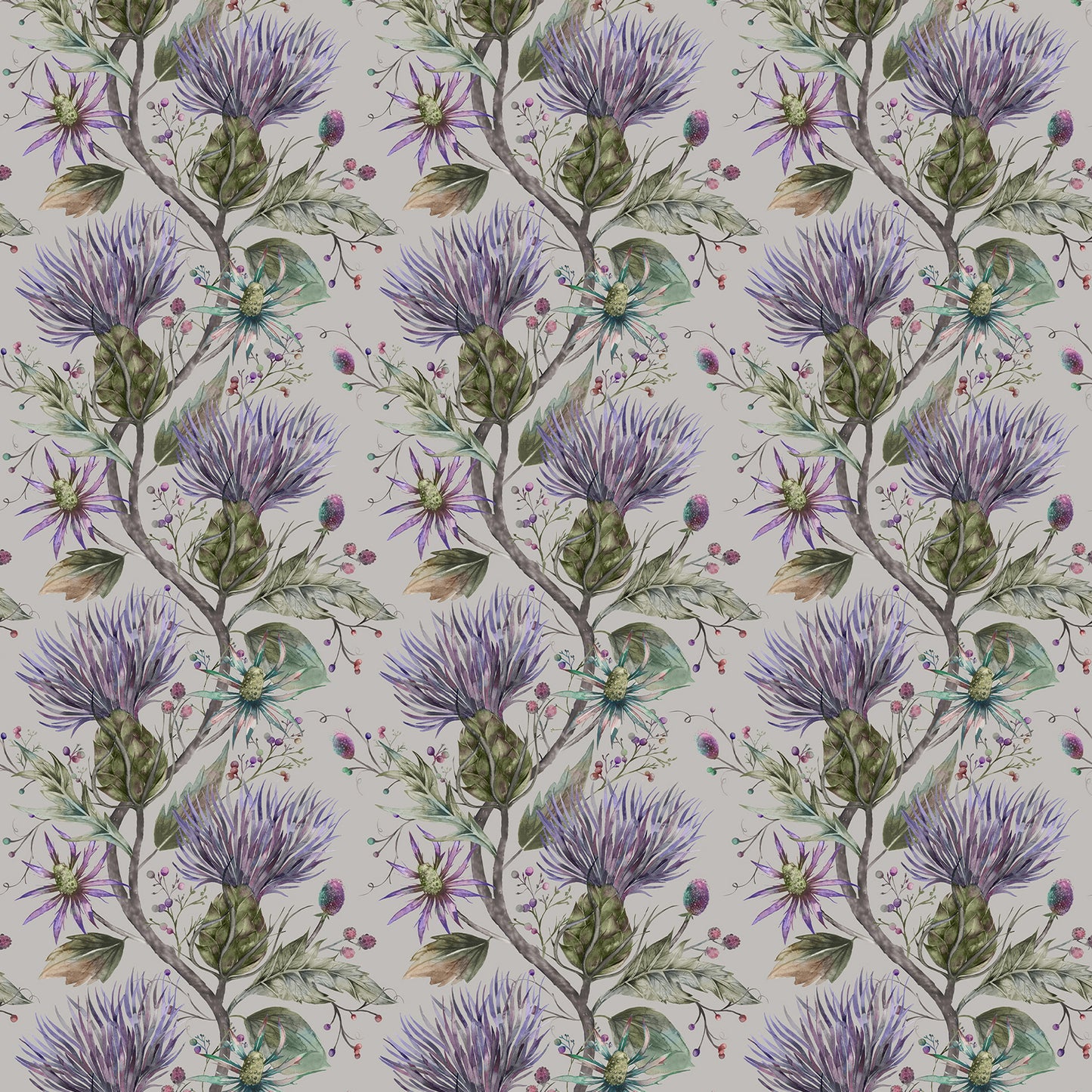 Varys 145Cm Fiona Fabric - Violet Sample