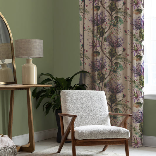 Varys 145Cm Fiona Fabric Metre - Violet