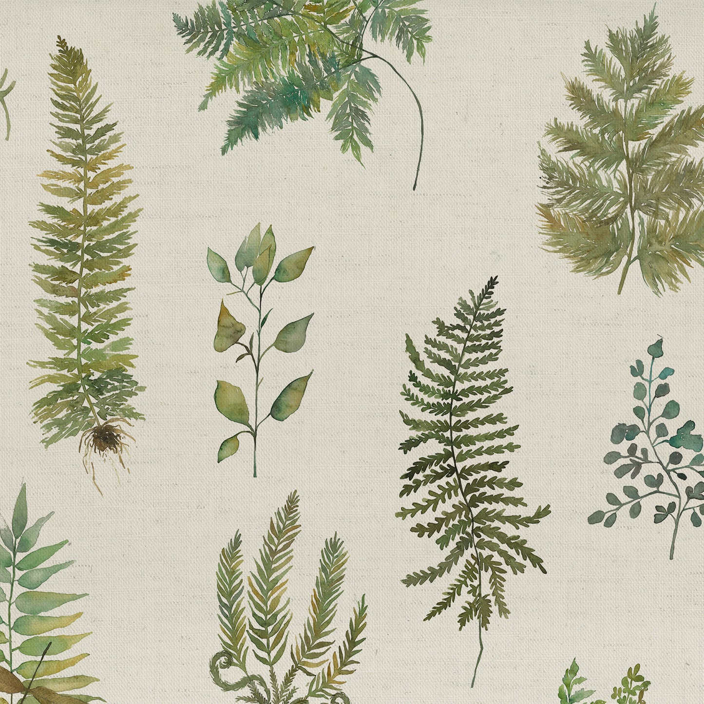 Verbena Fabric Sample - Linen