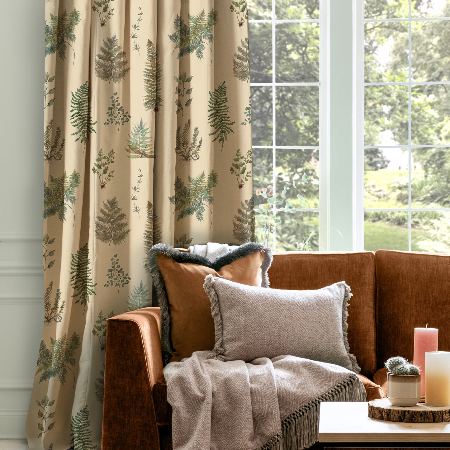 Verbena Fabric Sample - Mulberry