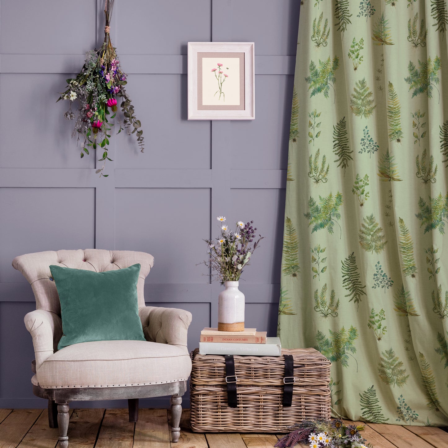 Verbena Fabric Sample - Sage