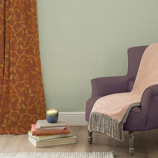 Vesper 138Cm Hamish Fabric Metre - Rust