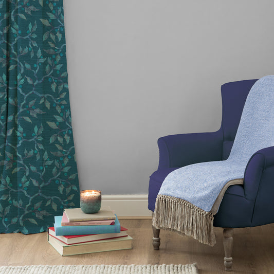 Vesper 138Cm Hamish Fabric Metre - Turquoise