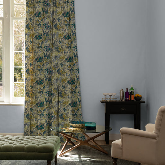 Vicente 140Cm Westin Silver Fabric Metre - Bluebell