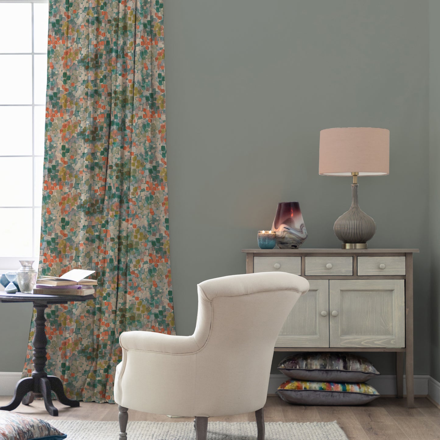Vicente 140Cm Westin Silver Fabric - Lagoon Sample