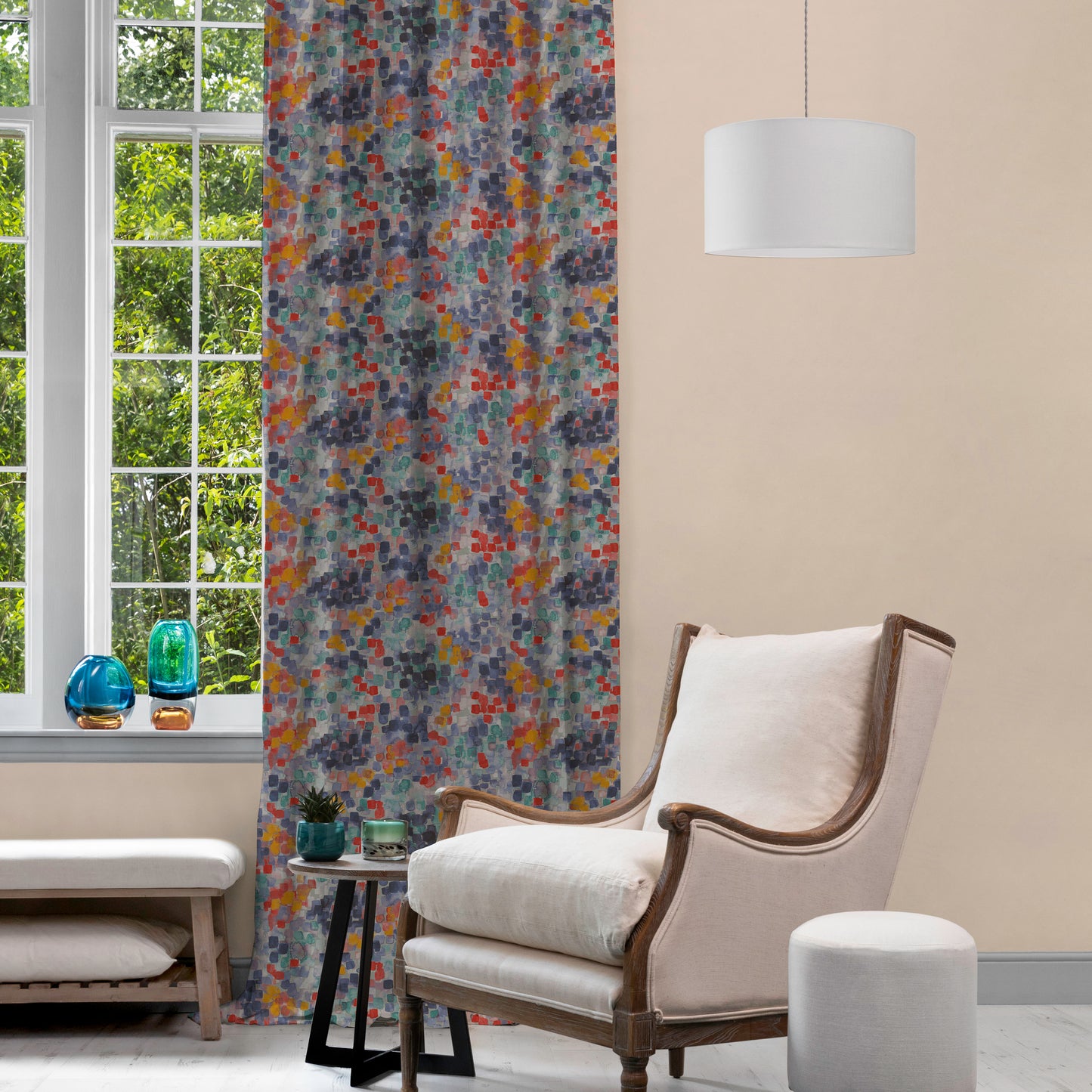 Vicente 140Cm Westin Silver Fabric Metre - Primary