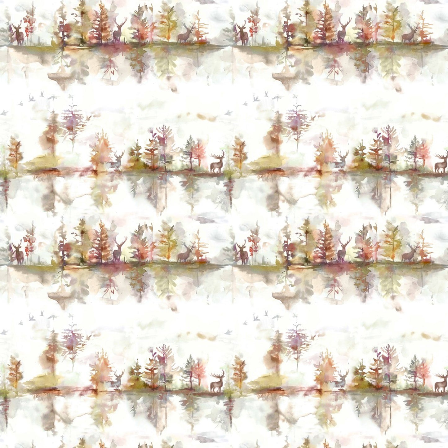 Wilderness Cream 145Cm Ann Fabric Metre - Plum Cream