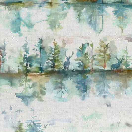 Wilderness Cream 145Cm Ann Fabric - Topaz Cream Sample