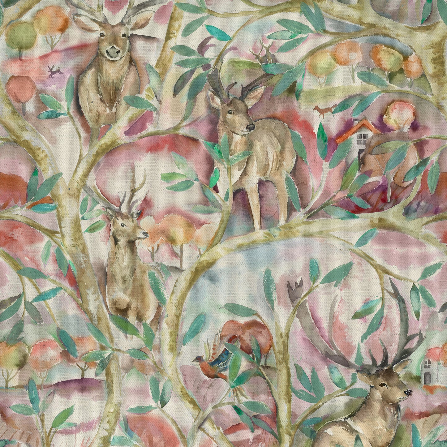 Winlater 145Cm Fiona Fabric Metre - Russett