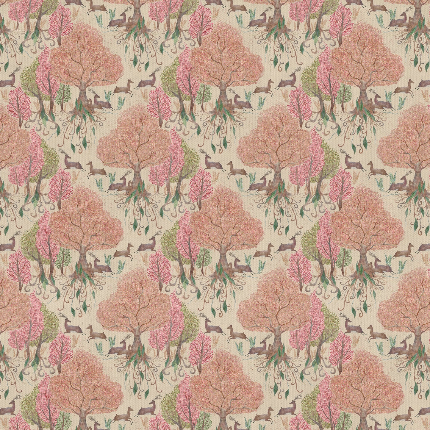 Willow Woods Fabric Sample - Blush