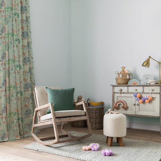 Woodland Adventures 145Cm Ann Fabric - Aqua Sample