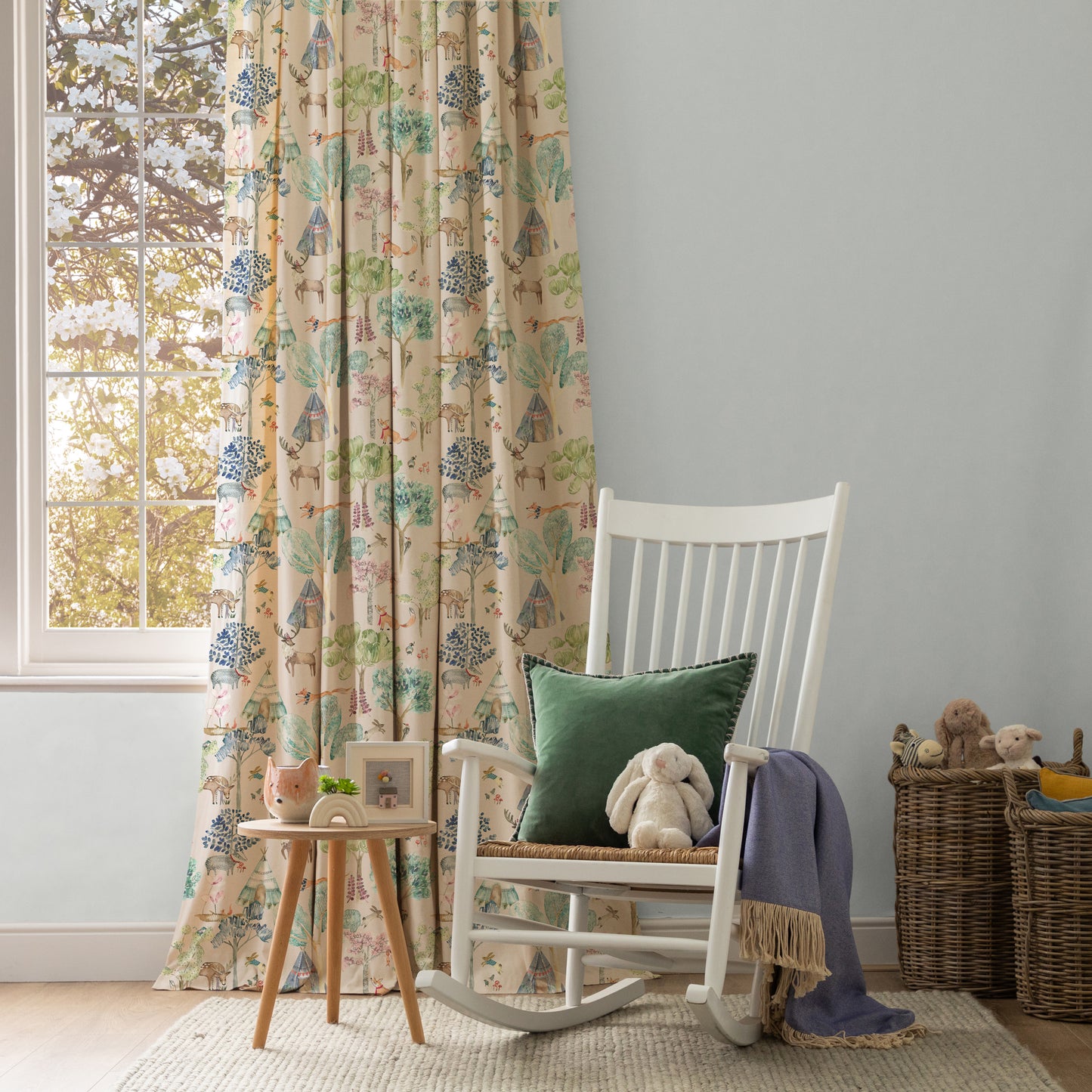 Woodland Adventures 145Cm Ann Fabric - Oat Sample