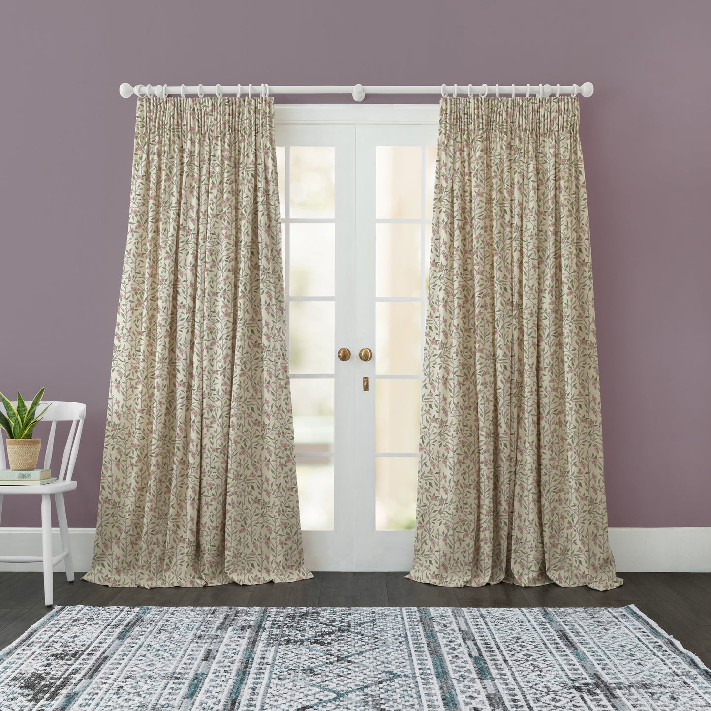 Yamuna 147Cm Helena Fabric Metre - Blush Cream