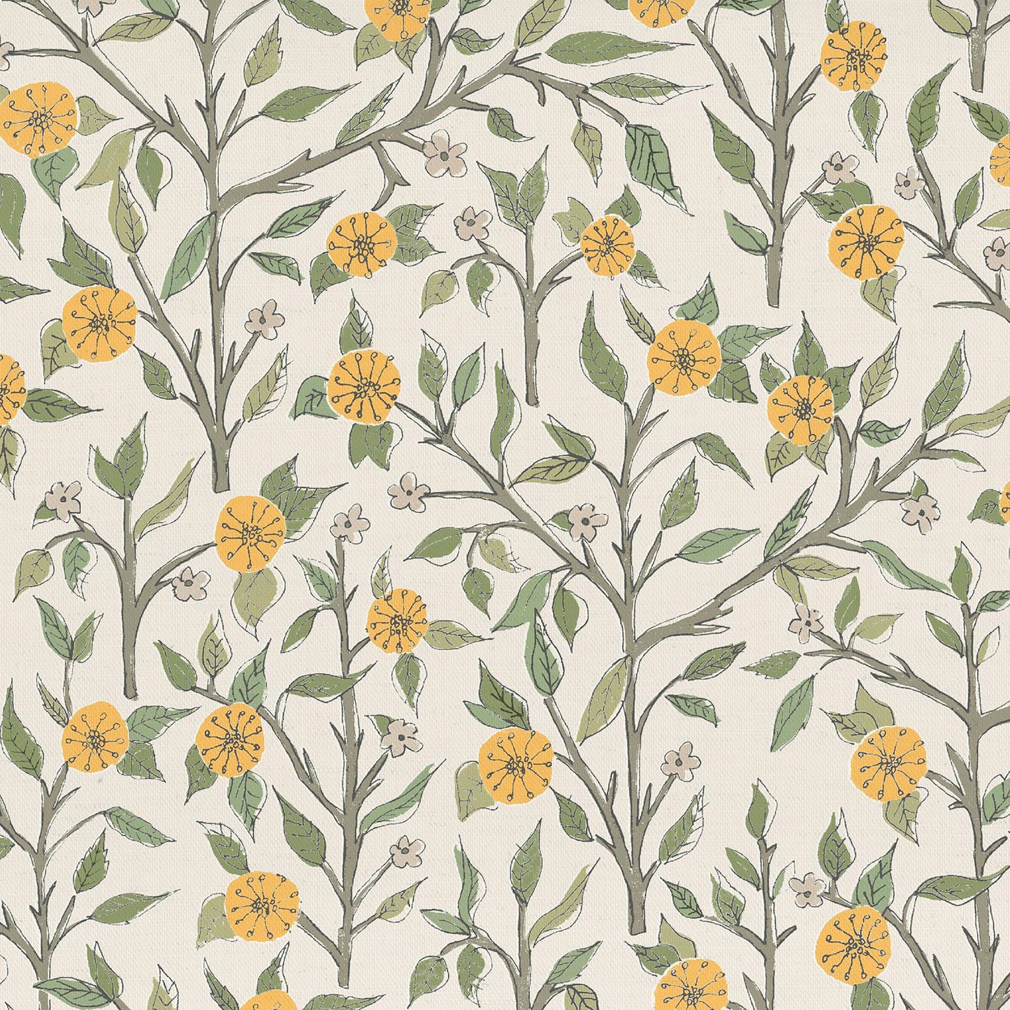 Yamuna 147Cm Helena Fabric - Marigold Sample
