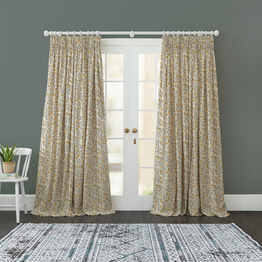 Yamuna 147Cm Helena Fabric Metre - Marigold